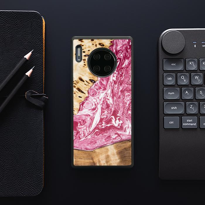 Huawei Mate 30 Pro Handyhülle aus Harz und Holz - SYNERGY#A99