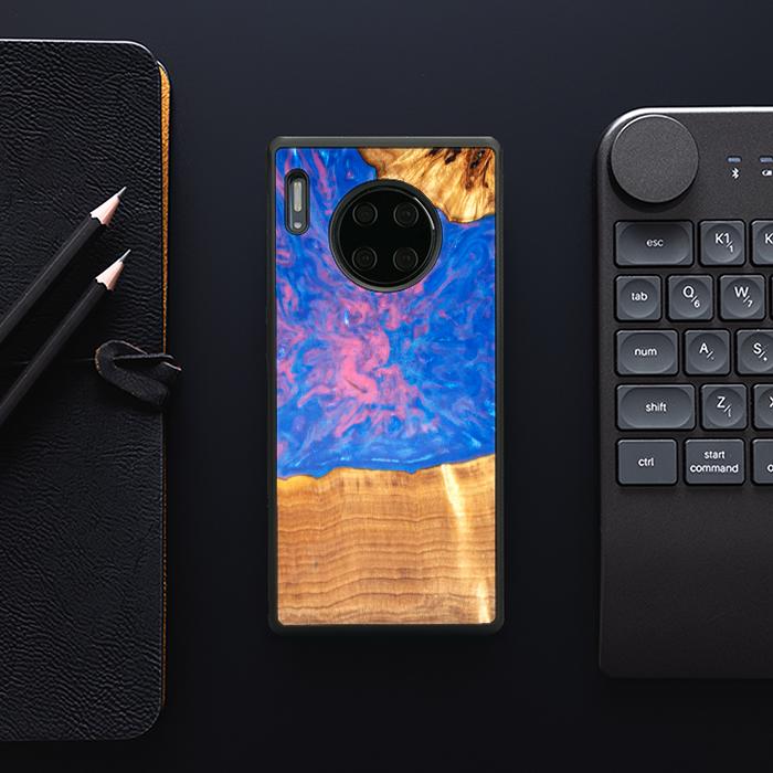 Huawei Mate 30 Pro Handyhülle aus Harz und Holz - SYNERGY#B29
