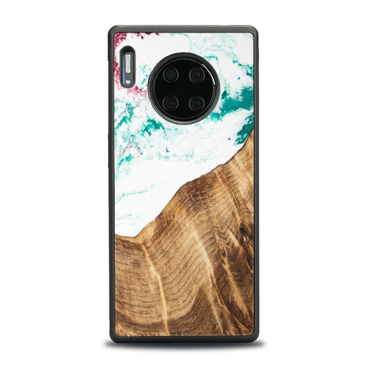 Huawei Mate 30 Pro Handyhülle aus Harz und Holz - SYNERGY#C14
