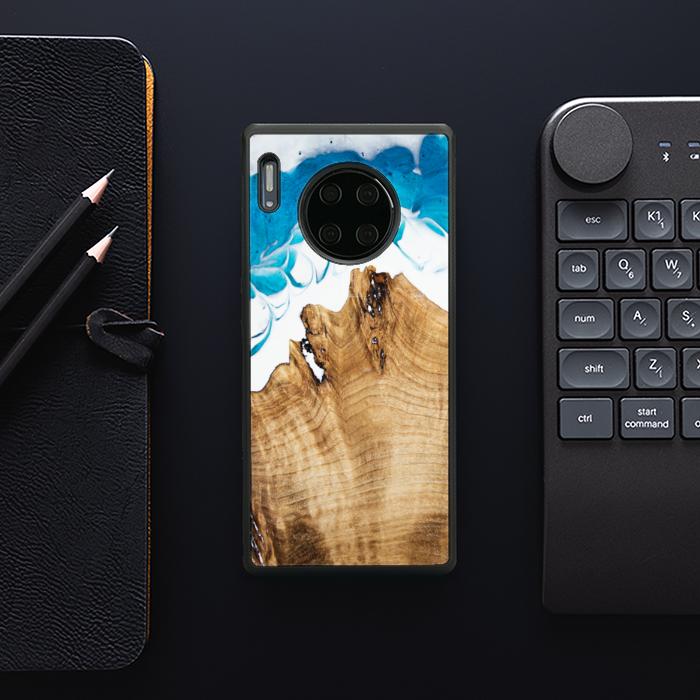 Huawei Mate 30 Pro Handyhülle aus Harz und Holz - SYNERGY#C41