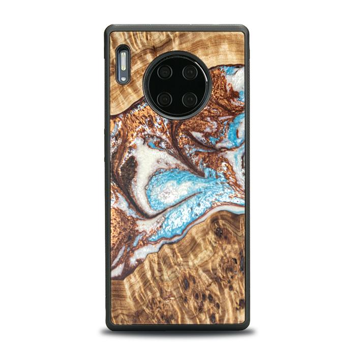 Huawei Mate 30 Pro Handyhülle aus Harz und Holz - Synergy#B11