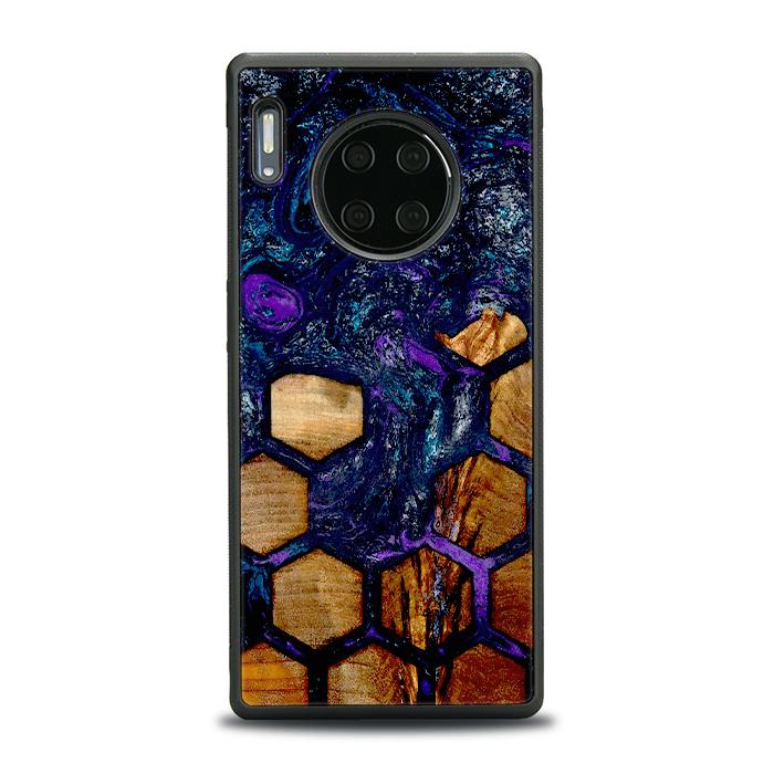 Huawei Mate 30 Pro Handyhülle aus Harz und Holz - Synergy#D105
