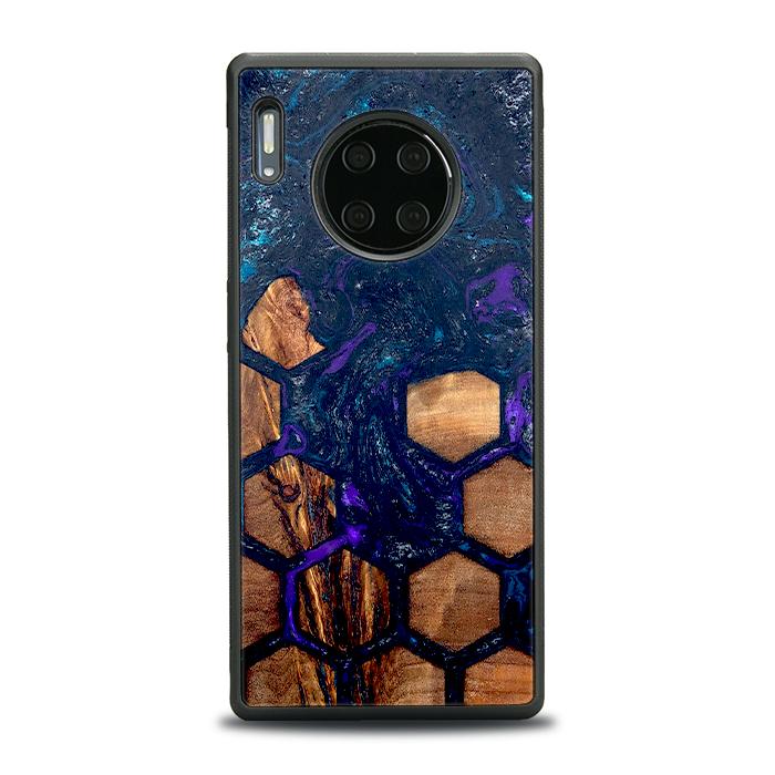 Huawei Mate 30 Pro Handyhülle aus Harz und Holz - Synergy#D106