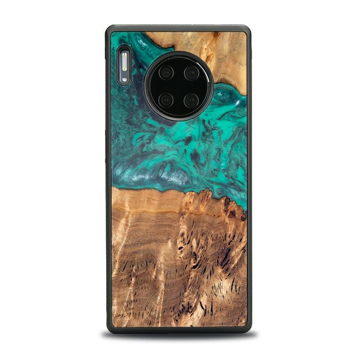 Huawei Mate 30 Pro Handyhülle aus Harz und Holz - Synergy#D111