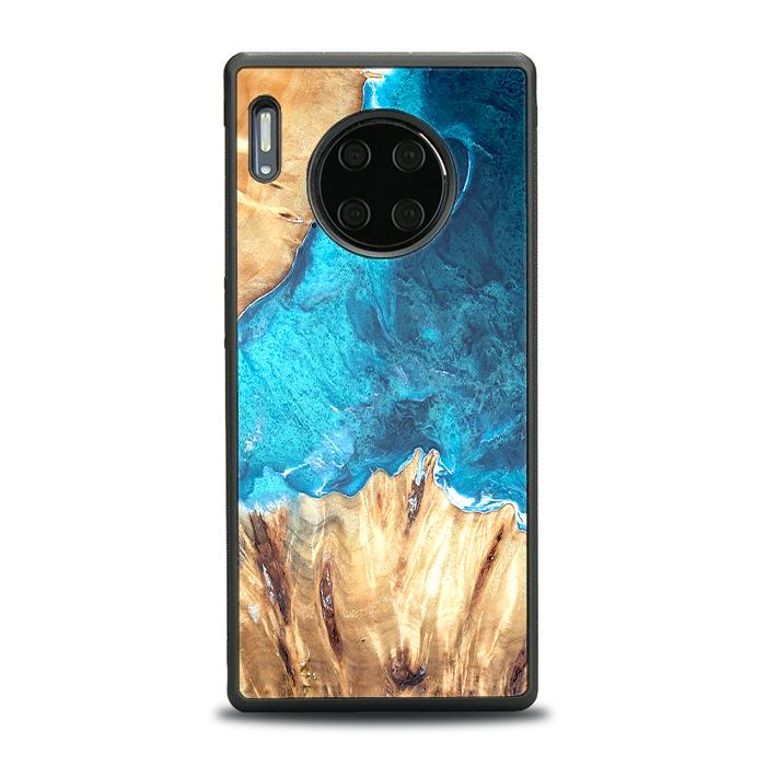 Huawei Mate 30 Pro Handyhülle aus Harz und Holz - Synergy#D115