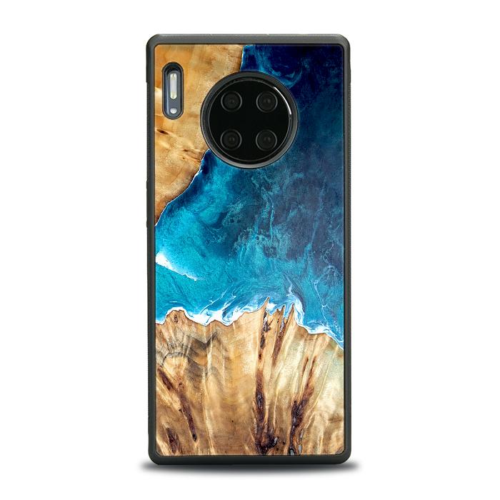 Huawei Mate 30 Pro Handyhülle aus Harz und Holz - Synergy#D126