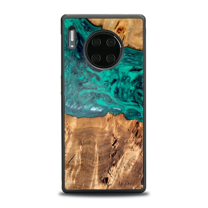 Huawei Mate 30 Pro Handyhülle aus Harz und Holz - Synergy#D133