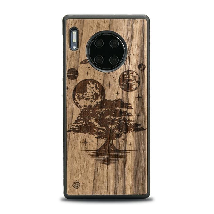 Huawei Mate 30 Pro Handyhülle aus Holz - Galactic Garden