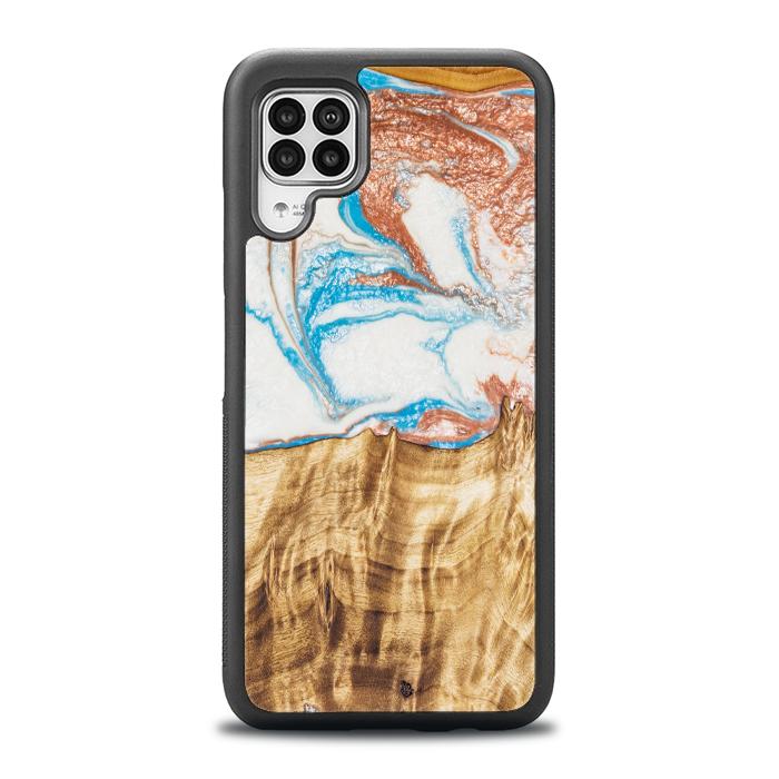 Huawei P40 lite Handyhülle aus Harz und Holz - SYNERGY#47