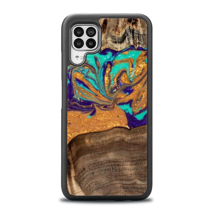 Huawei P40 lite Handyhülle aus Harz und Holz - SYNERGY#A122