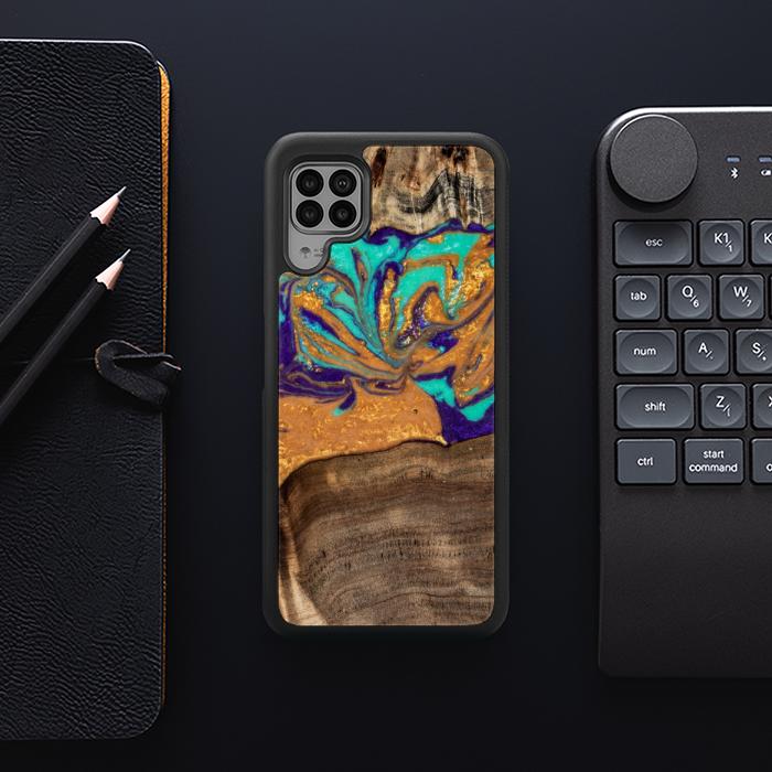 Huawei P40 lite Handyhülle aus Harz und Holz - SYNERGY#A122