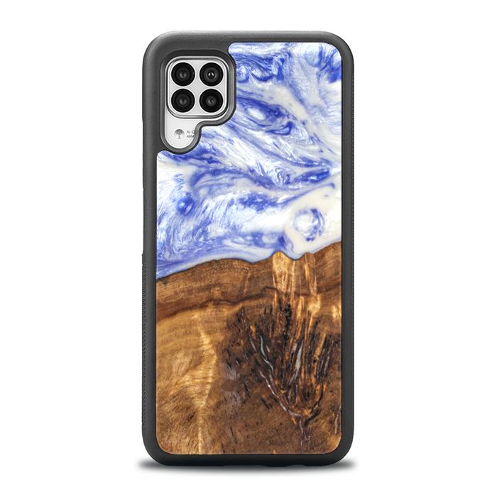 Huawei P40 lite Handyhülle aus Harz und Holz - SYNERGY#B04