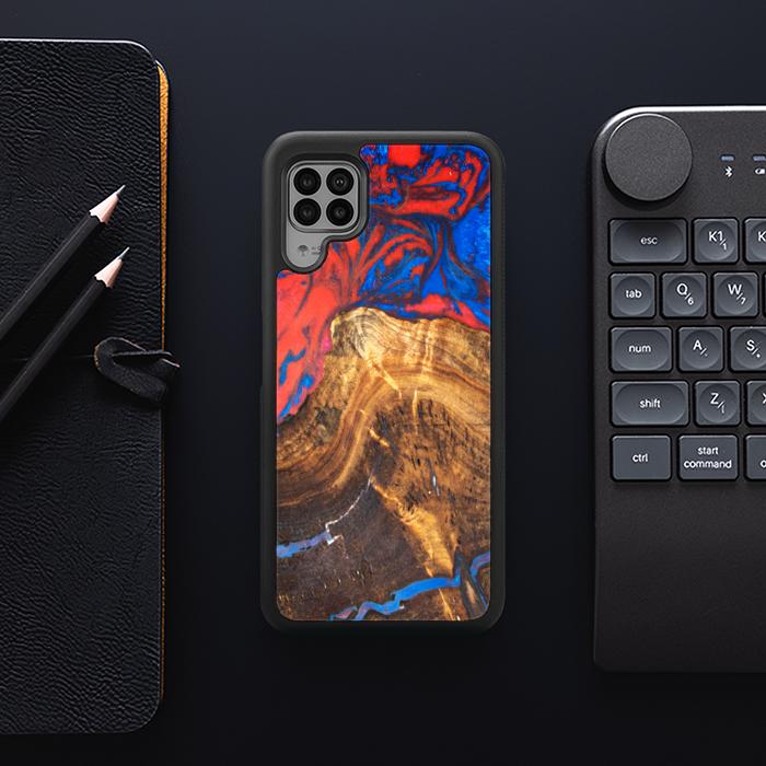 Huawei P40 lite Handyhülle aus Harz und Holz - SYNERGY#B31