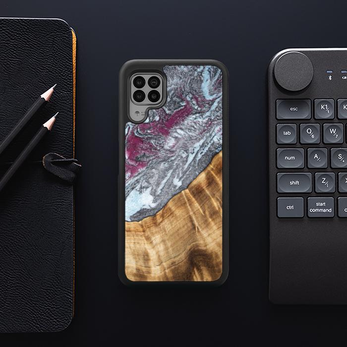 Huawei P40 lite Handyhülle aus Harz und Holz - Synergy#C12