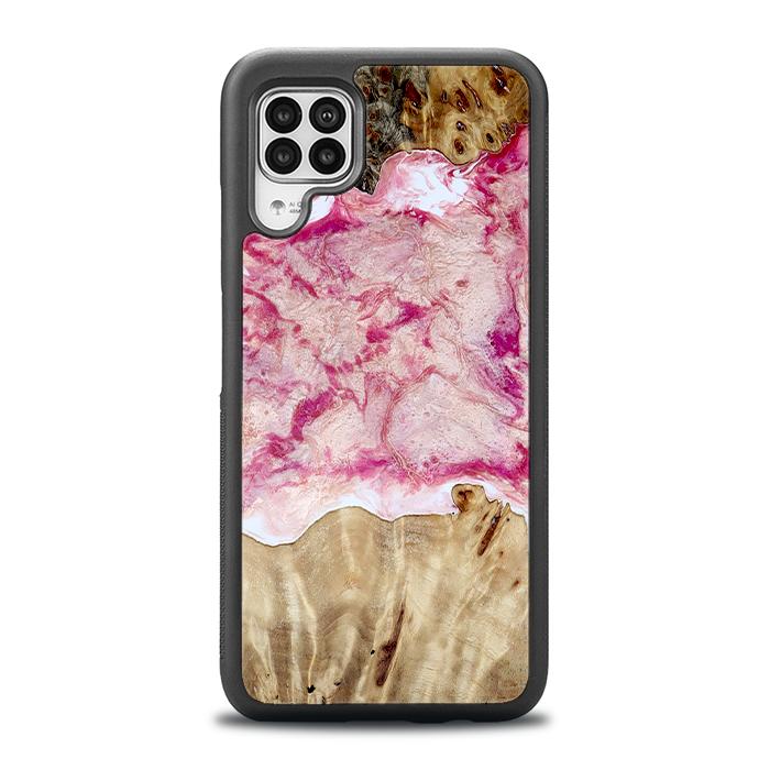 Huawei P40 lite Handyhülle aus Harz und Holz - Synergy#D101