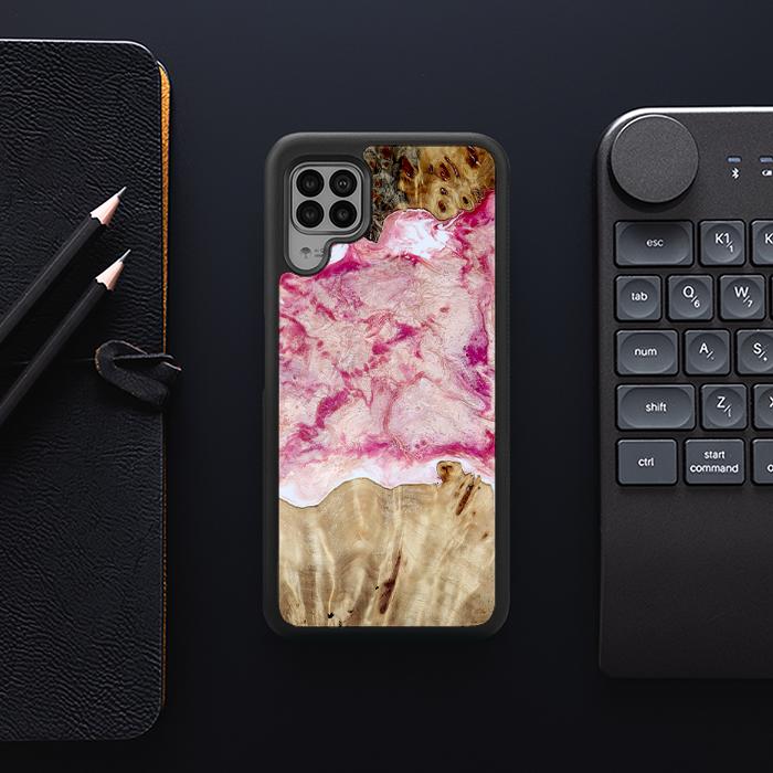 Huawei P40 lite Handyhülle aus Harz und Holz - Synergy#D101