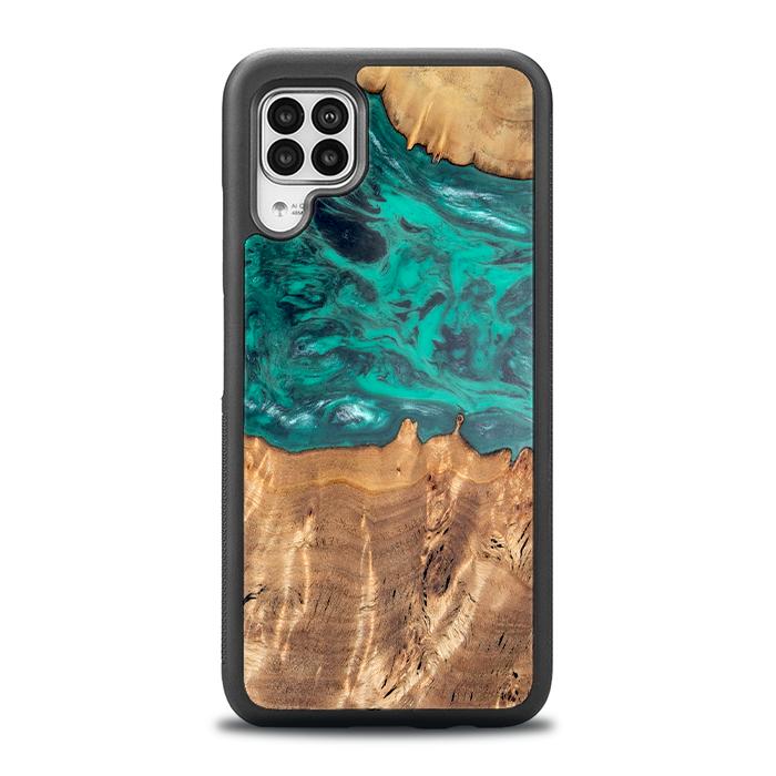 Huawei P40 lite Handyhülle aus Harz und Holz - Synergy#D112