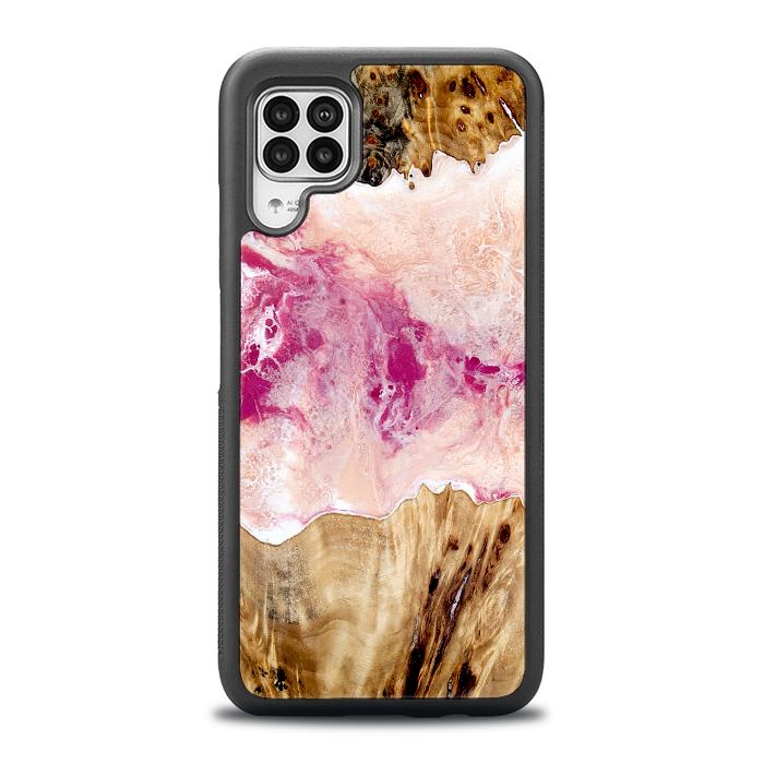 Huawei P40 lite Handyhülle aus Harz und Holz - Synergy#D119