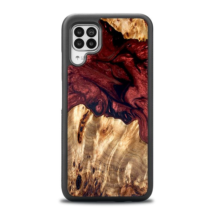 Huawei P40 lite Handyhülle aus Harz und Holz - Synergy#D121