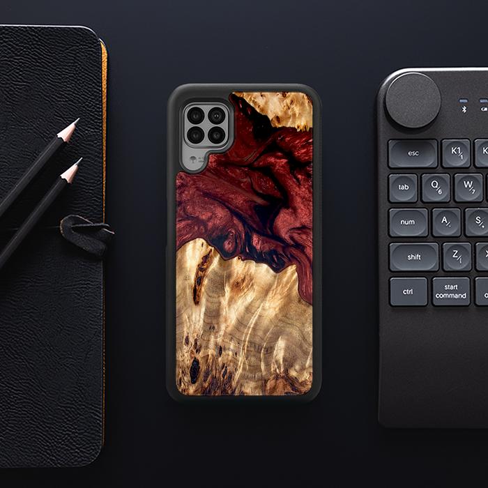 Huawei P40 lite Handyhülle aus Harz und Holz - Synergy#D121