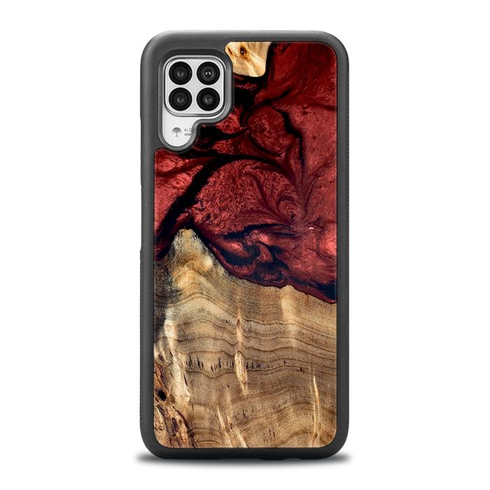 Huawei P40 lite Handyhülle aus Harz und Holz - Synergy#D122