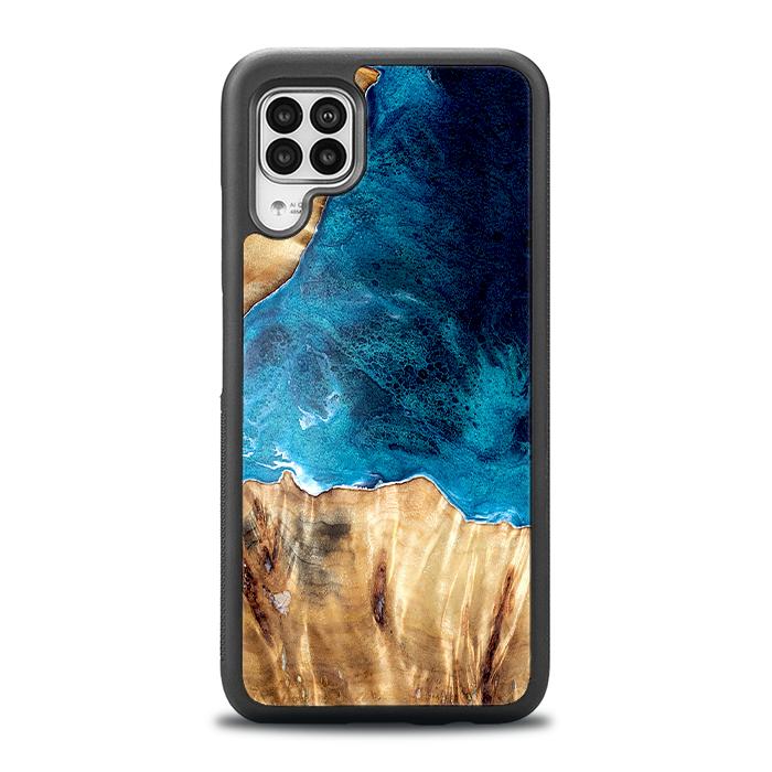 Huawei P40 lite Handyhülle aus Harz und Holz - Synergy#D127