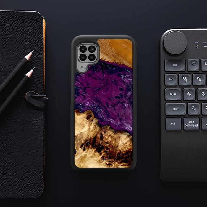 Huawei P40 lite Handyhülle aus Harz und Holz - Synergy#D134