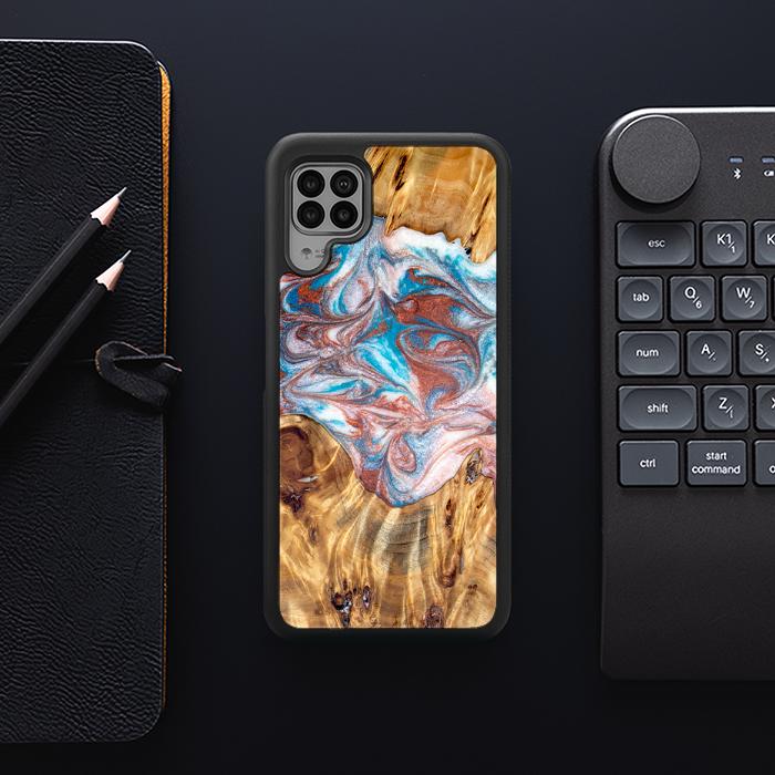 Huawei P40 lite Handyhülle aus Harz und Holz - Synergy#D138