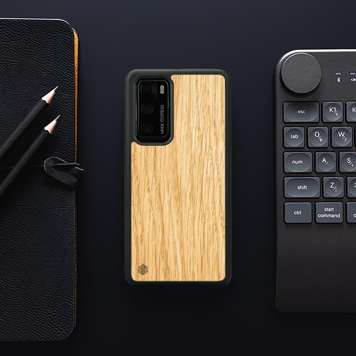 Huawei P40 Handyhülle aus Holz - Eiche