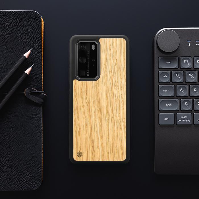 Huawei P40 Pro Handyhülle aus Holz - Eiche