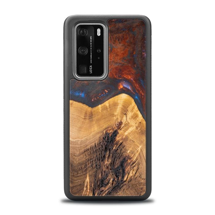Huawei P40 Pro Handyhülle aus Harz und Holz - SYNERGY#A21