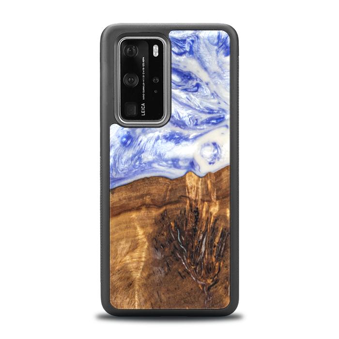 Huawei P40 Pro Handyhülle aus Harz und Holz - SYNERGY#B04