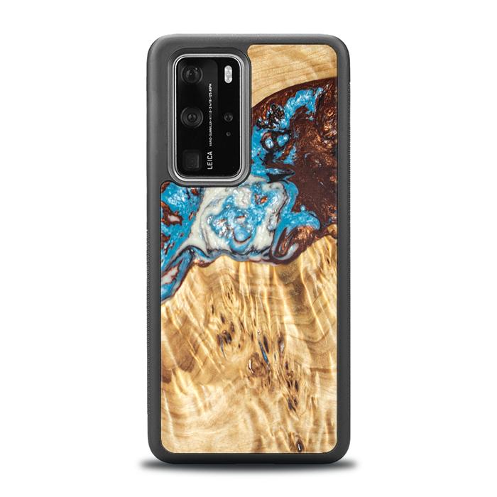 Huawei P40 Pro Handyhülle aus Harz und Holz - SYNERGY#B12