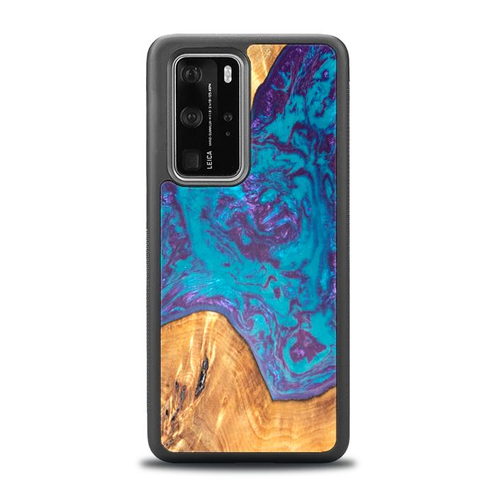Huawei P40 Pro Handyhülle aus Harz und Holz - SYNERGY#B25