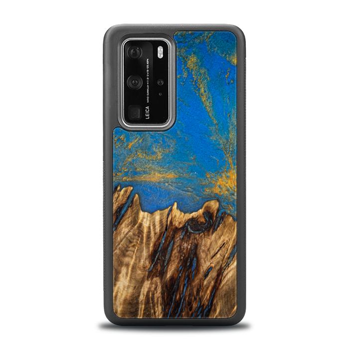 Huawei P40 Pro Handyhülle aus Harz und Holz - SYNERGY#C43