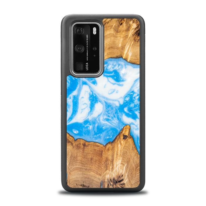 Huawei P40 Pro Handyhülle aus Harz und Holz - Synergy#A34