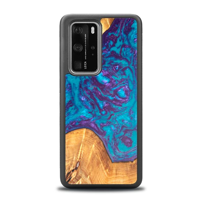 Huawei P40 Pro Handyhülle aus Harz und Holz - Synergy#B28