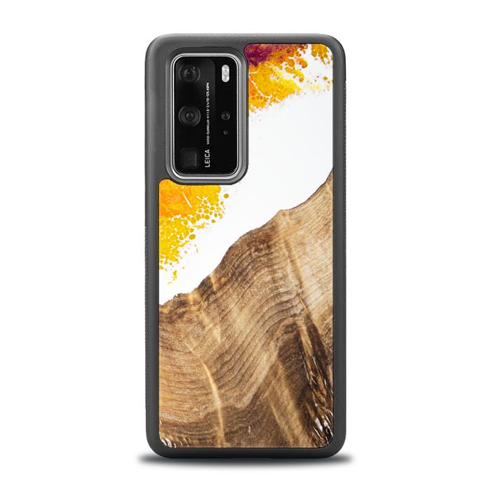 Huawei P40 Pro Handyhülle aus Harz und Holz - Synergy#C28