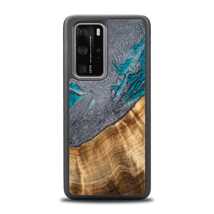 Huawei P40 Pro Handyhülle aus Harz und Holz - Synergy#C45