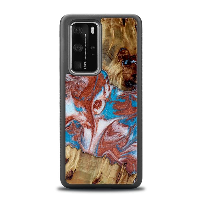 Huawei P40 Pro Handyhülle aus Harz und Holz - Synergy#D103