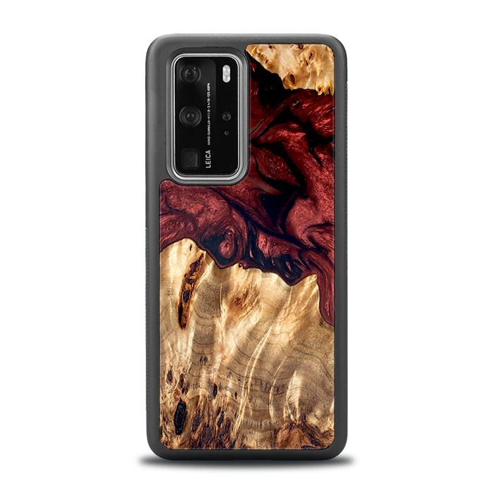 Huawei P40 Pro Handyhülle aus Harz und Holz - Synergy#D121