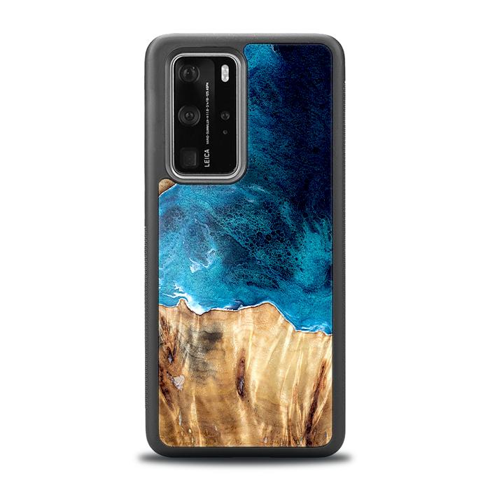 Huawei P40 Pro Handyhülle aus Harz und Holz - Synergy#D127