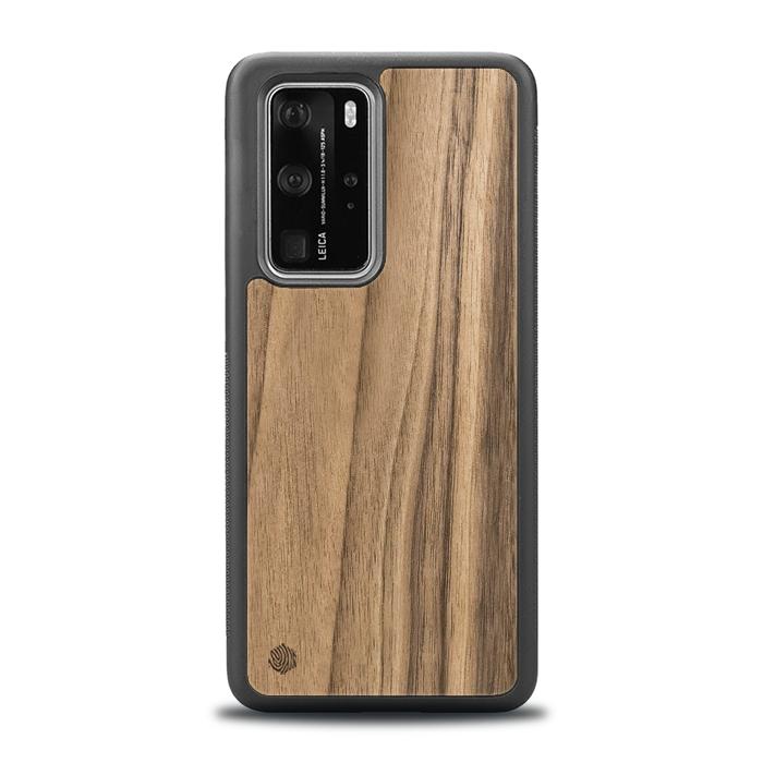 Huawei P40 Pro Handyhülle aus Holz - Nussbaum