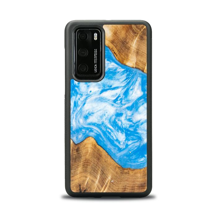Huawei P40 Handyhülle aus Harz und Holz - SYNERGY#A28