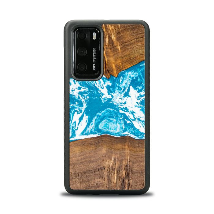 Huawei P40 Handyhülle aus Harz und Holz - SYNERGY#A7