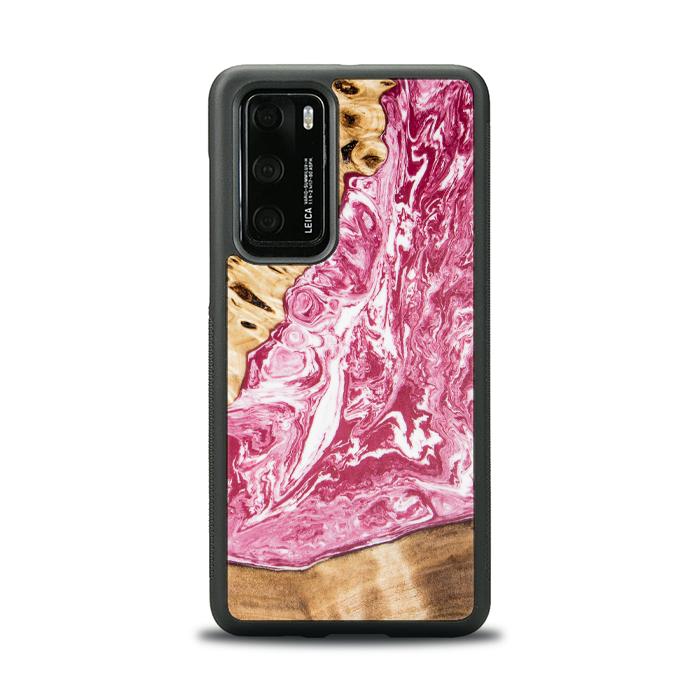 Huawei P40 Handyhülle aus Harz und Holz - SYNERGY#A99