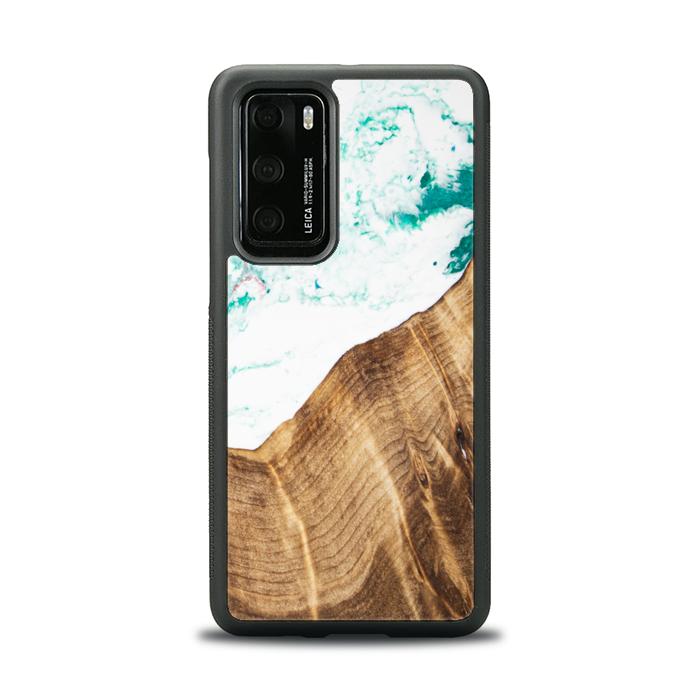 Huawei P40 Handyhülle aus Harz und Holz - SYNERGY#C14