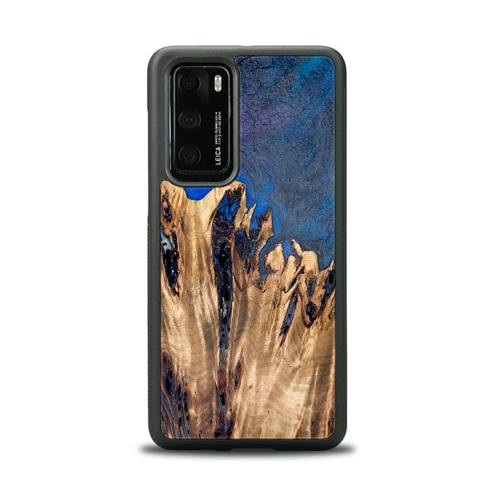 Huawei P40 Handyhülle aus Harz und Holz - Synergy#D120