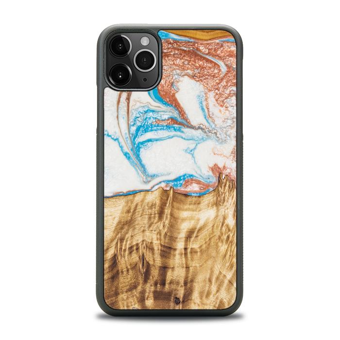 iPhone 11 Pro Max Handyhülle aus Harz und Holz - SYNERGY#47