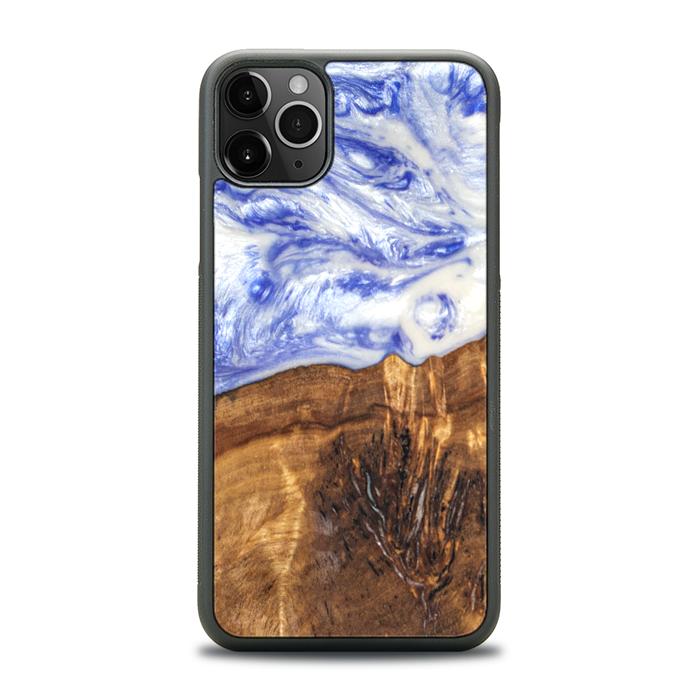 iPhone 11 Pro Max Handyhülle aus Harz und Holz - SYNERGY#B04